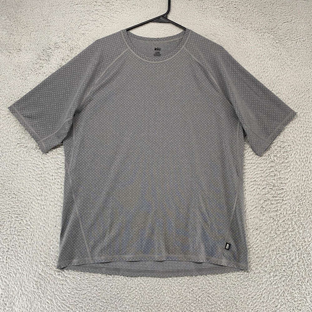 REI Shirt Mens L Running Short Sleeve Lightweight Hiking Performance Outdoors